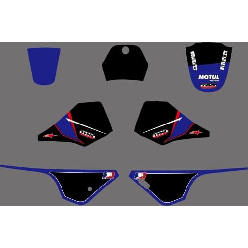 H2CNC GRAPHICS & BACKGROUND DECAL STICKER Kits For Yamaha PW 80 PW80 All Years PIT bike