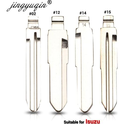 Jingyuqin #14 12 No.02 15 Metal Blank Flip KD Remote Key For Isuzu Hainan Replacement Car Uncut Key Blade TOY43