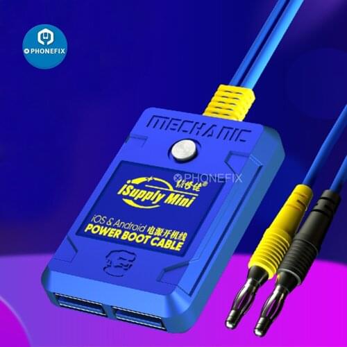 MECHANIC iSupply DC Power Supply Test Cable With Alligator Clip For iPhone Android Samsung Huawei Xiaomi Battery-free Boot Line