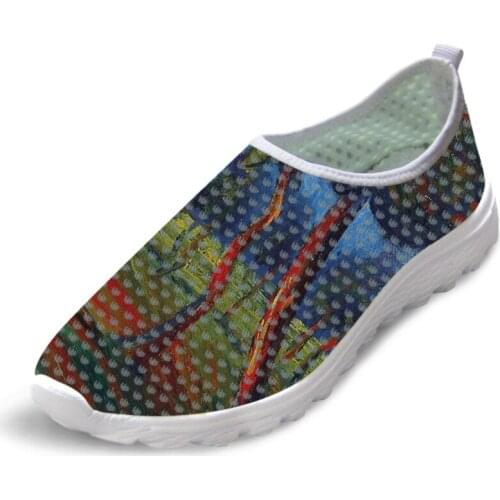 Customizable Man Summer Causal Flats Unisex Shoes Fashionable Man Sneakers Mesh Slip Shoes Painting Art Print Umberto Boccioni