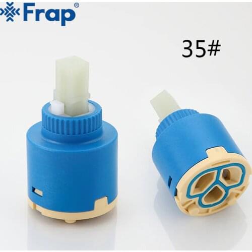 Frap wholesale 10pcs 35mm Ceramic Cartridge Faucet Cartridge Mixer Torque Spindle Free Rotation Flat Base Faucet Accessories F51