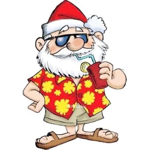 Summer Drink metal die cut Santa Claus craft cutting dies new 2021 layering stencils for diy scrapbooking