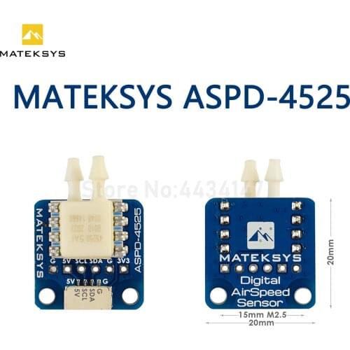 Matek System Mateksys 4525 Analog Airspeed Sensor ASPD-4525 for RC FPV Racing Drone Frame F405 F722 F411 WING