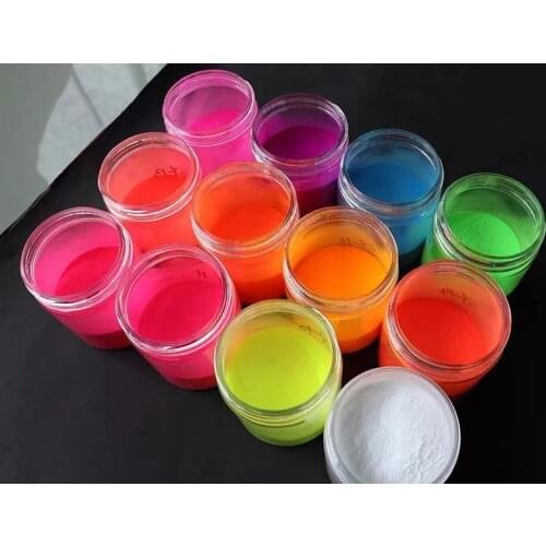 Neon Acrylic Powder For Nail Extension Carving Valentines Day Nail Design Dipping Pigment Dust Professional Supplies PACK IN BAG