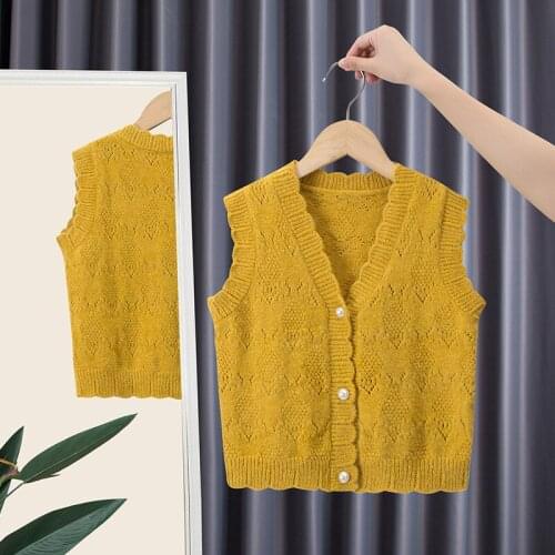 2021 Autumn Winter Kids Girls Sweaters Baby Girl Solid Cotton Sweater Jacket Boys Children Knitted Kids Sweaters Girls