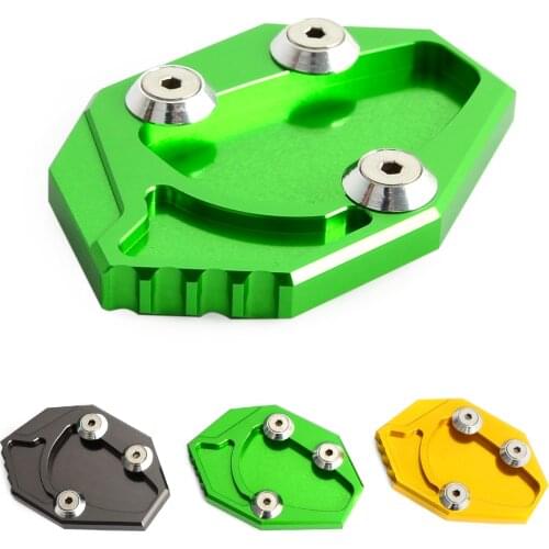 Motorcycle Kickstand Side Stand Larger Plate Pad Extentor For Kawasaki GTR1400 Ninja ZX14R ZX14 ZZR1400 Concours 14 Accessories