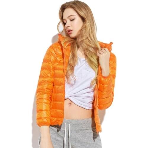Winter jacket women Fashion Ladies Down Slim Hooded Padded Winter coat for women birthday present Down Parka red/purple/black