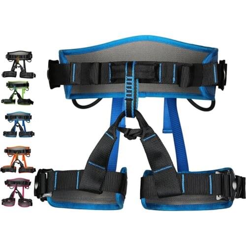Rock Camping Safety Belt Harnesses Outdoor Climbing Expand Training Aerial Half Body Harnesses Protective Supplies Survival Belt