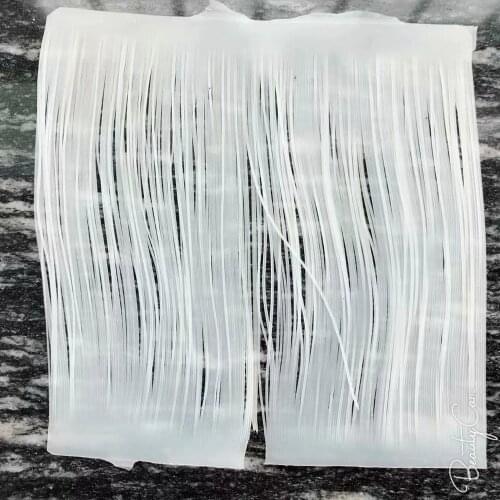 Fishing Lure Silicone Skirt Layers,Silicone Skirt Material for Tackle Craft, DIY Spinner, Rubber Jigs, Buzzbait--luminous white
