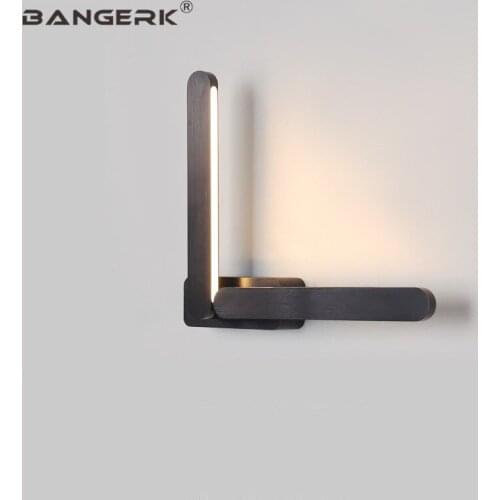 Nordic Design Modern Sconce Wall Lights Aluminium DIY Rotating LED Wall Lamp Loft Bathroom Bedside Home Decor Lighting Fixtures
