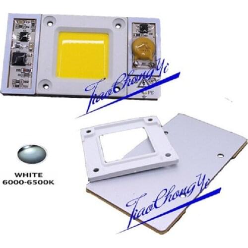 50W 1pcs AC 220V 170-300VAC High Power led chip built-in driver Cool white 6000K-6500K LED NEW