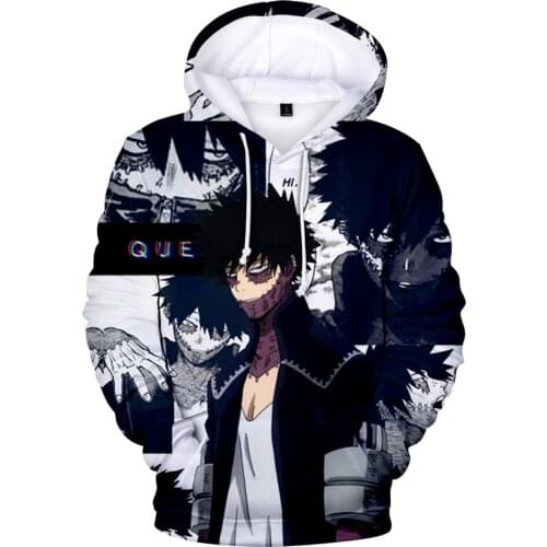 My Hero Academia Dabi 3D Print Hooded Anime Cosplay Streetwear Sweatshirts Popular Men Women Hoodie And Boys/girls Dabi Pullover
