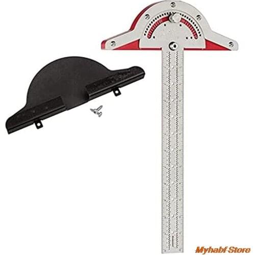 Woodworkers Edge Rule 10/15/20inch Protractor Angle Protractor Woodworking Ruler Angle Measure Stainless Steel Carpentry Tool
