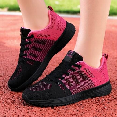 2021 Autumn Breathable Women Sneakers Healthy Walking Shoes Sport Mesh Sport Running Mother Gift Light Flats 35-41 Size Cheap