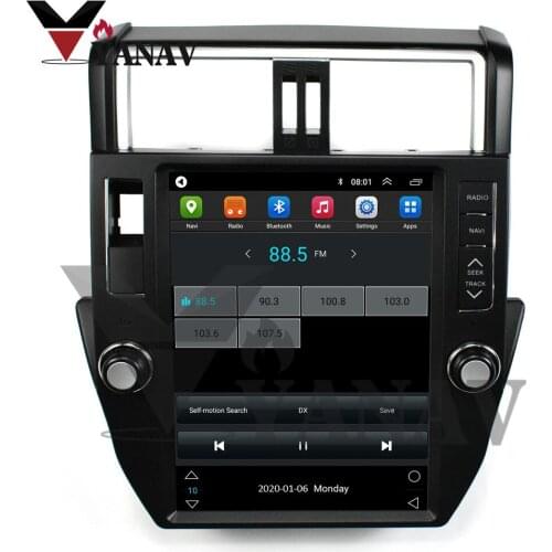12.1 Inch Tesla Screen Android 9. 0 px6 GPS Navigation for-TOYOTA Prado 14-17 Tesla Radio Screen Car Multimedia Player