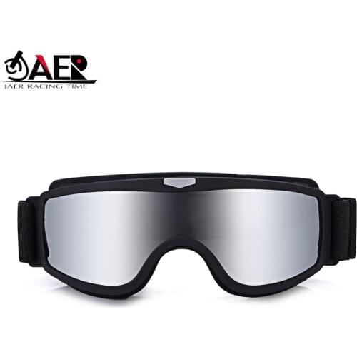 JAER 2020 Vintage Motorcycle Cycling Glasses Gafas for Cafe Racer Dirt Bike Jet Ski Motocross Goggles Sunglasses