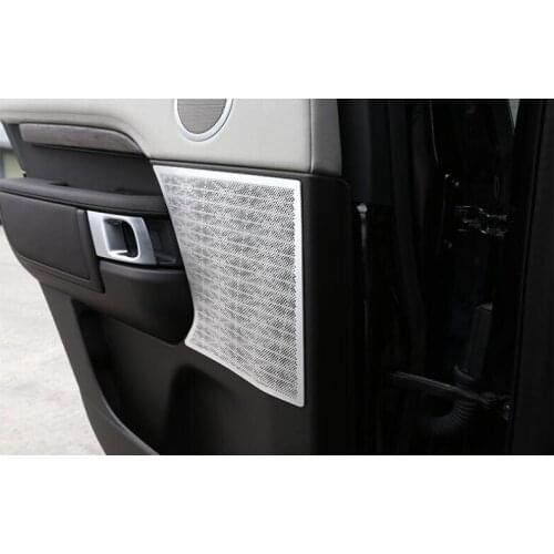 For Land Rover Discovery 5 LR5 L462 2017 2018 Car Aluminum alloy Car Door Speaker Cover Trim Accessories 4PCS
