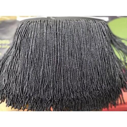 5yards New fashion gray/blue beads tassel fringe 15cm width for decoration dress/fashion designer