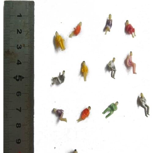 50 PCS HO Scale ALL Seated People Sitting Figures Passengers 1:100 New