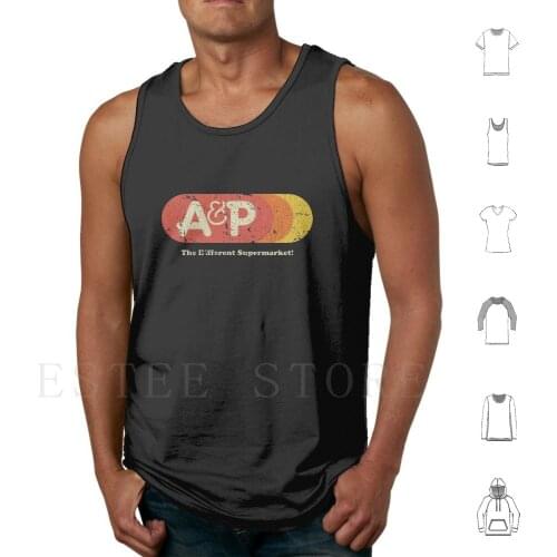 A&P Supermarket 1976 Sunrise Vintage Tank Tops Vest Sleeveless A And P Grocery Store Supermarket Sign Vintage Shopping Cart