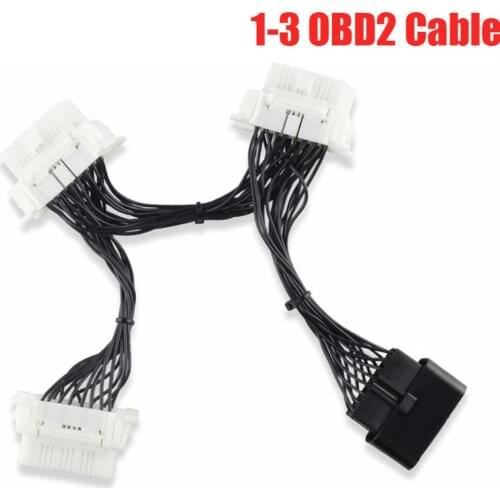 OBDII OBD 2 16Pin OBD2 16 Pin Auto Cable For ELM327 1-3 Male To Female Extension Cable Adaptor Diagnostic Scanner Connector