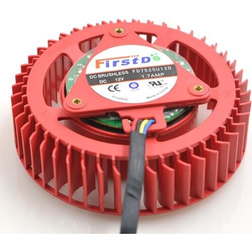 FOR ATI AMD FD7525U12D 1.70A 4-wire PWM temperature control Public version of the turbo graphics fan