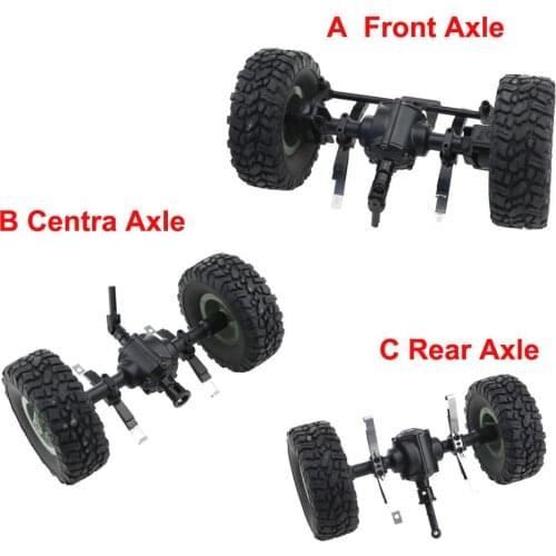 JJRC Sturdy Front/Centra/Rear Axle Assembly Spare Part For JJRC Q60 1:16 RC Military Car