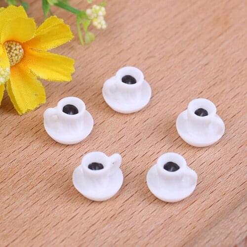 5Pcs/lot Dollhouse Miniature Kitchen Coffee Cup For Kitchen Room Food Drink Home Tableware Decor Doll Accessories
