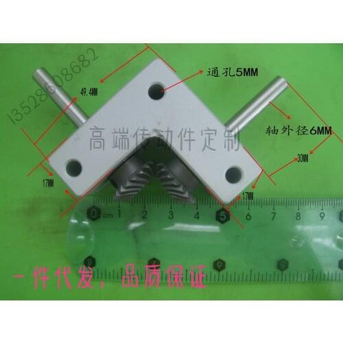 Miniature Small Spiral Bevel Gear Box 90 Degree Angler Model Gear Accessories New Product Aluminum Alloy