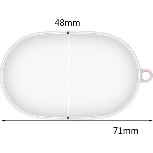 P82F Compatible with-realme Buds Air 2 Neo Earbuds Charging Case Soft Transparent TPU Case Cover Skin Shokproof with Keychain