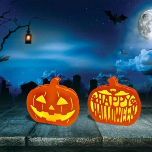 Halloween Hanging Lights Lamp Pumpkin Pendant Battery Powered Light Ornaments for Home Indoor Outdoor Decor DIY Decoration 2021