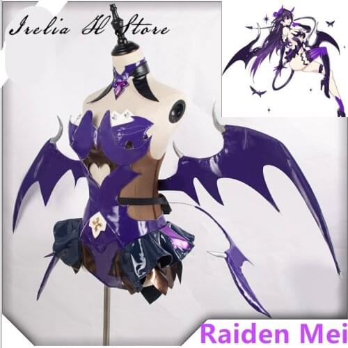 Raiden Mei Honkai Impact 3rd Cosplay Devil Raiden Mei Cosplay Costume devil set sexy costume with wings