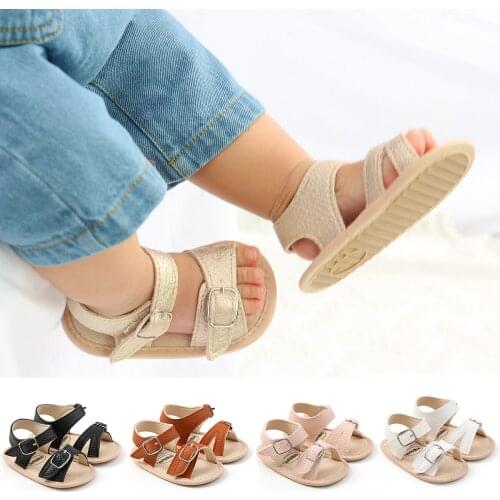 Hot Summer New Baby Toddlers Sandals PU Leather Baby Girls Boys Wear Leisure Adjustable Shoes for Kids Infant