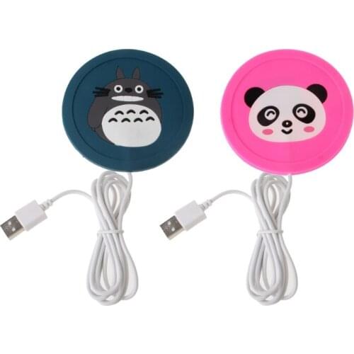 Cartoon 5V USB Warmer Silicone Heater for Mug Coffee Hot Drinks Beverage Cup Mat Pad Wholesalse