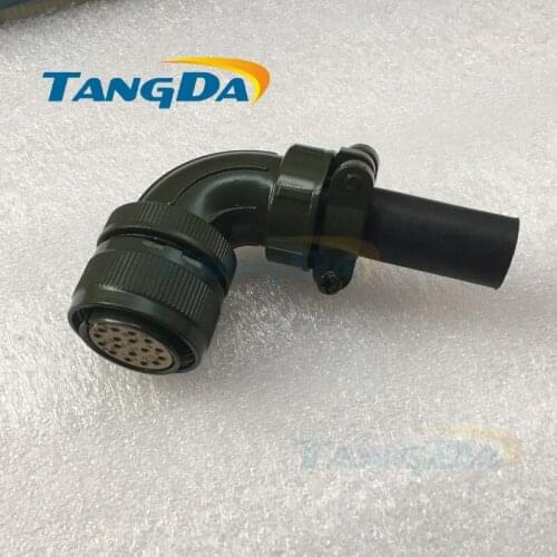 Tangda Connectors Servo motor plug aviation plug VW3M8122 17p 17pin 17 core MS3108B 20-29s Elbow YDM30200447 A