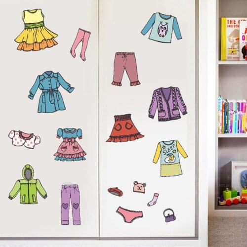 Clothing Classification Cabinet Stickers Clothes Logo Underwear Socks Label Storage Girl Boy Room Organization Wardrobe Sticker