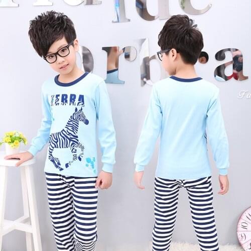 Comfortable Childrens Clothing Sets 2016 Autumn Winter Girls Child Pajamas Twinsets Kids Baby Plus Velvet Sleepwear