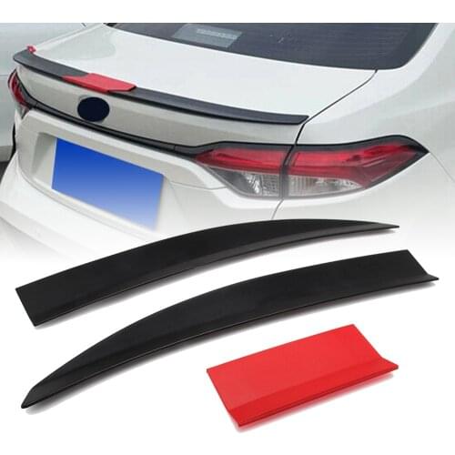 Universal Adjustable Rear Trunk Spoiler Lip Wing Unpainted Ducktail HighKick For Toyota Corolla SE XRS LE Sedan