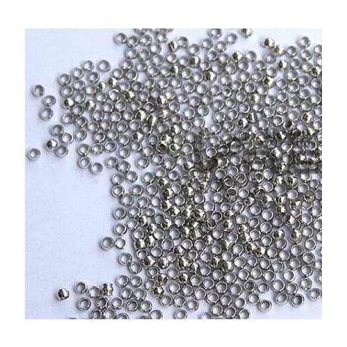 10000pcs/bag 3.0mm round crimp stopper end ball beads findings for crystal prism pendant beads findings