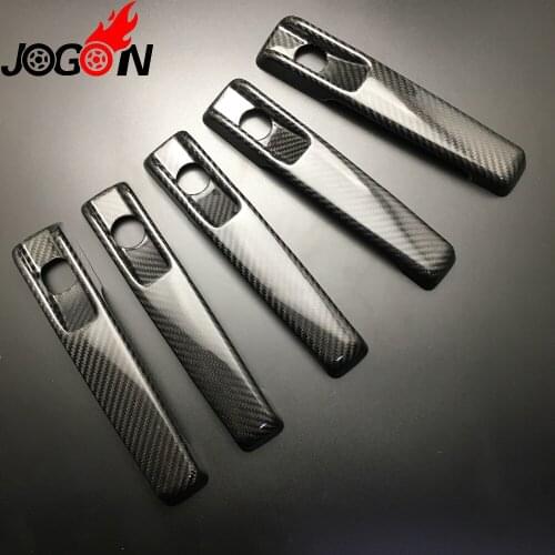 5pcs Accessories High Quality Carbon Fiber Door Handle Cover Trim For Mercedes-Benz G Class W464 G55 G63 G500 G550 2019