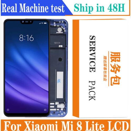 6.26'' Display for Xiaomi Mi 8 Lite mi8 lite Global LCD Touch Screen Digitizer Assembly Repair Parts for Xiaomi Mi 8 Lite LCD