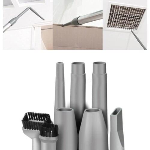 9pcs Vacuum Cleaner Head Attachment Accessories Nozzle Head Brush Tube Connector New Vacuum Attachment Dirt Clean Tools