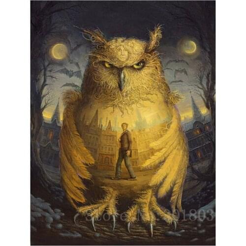 Diamant Diy 5D Diamond Painting Cross Stitch Figure Of The Owl Needlework 3D Diamond Embroidery Full Diamond Decorative Stickers