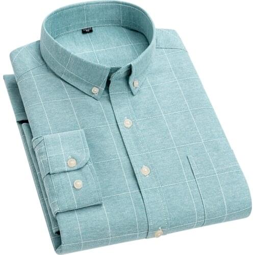 Aoliwen brand 2021 New Arrival Men Shirt Long Sleeve Shirts Print Fashion Causal Dress Man Shirts 22 Colors Striped long sleeves