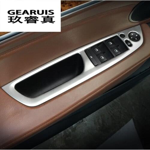 Car Styling Door Armrest panel decoration Cover Sticker Trim for BMW X5 e70 X6 e71 Window Glass Lifting Buttons Auto Accessories