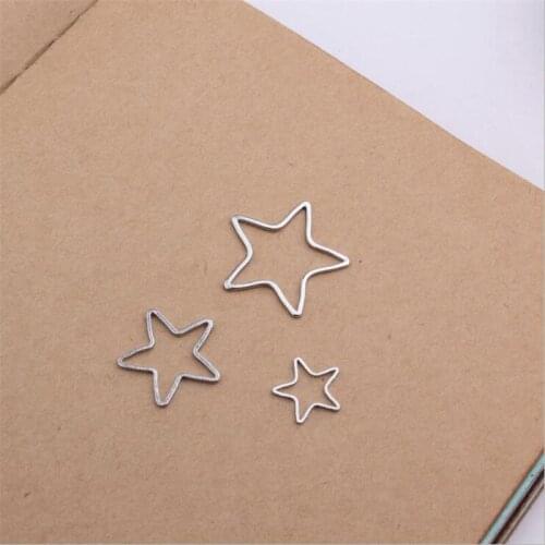 Free Shipping 10pcs/Lot 10MM 16MM 20MM Silver Tone Zinc Alloy Stars Pendant Charms DIY Jewelry Findings Ornament Accessories