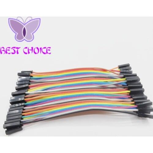 Free shipping 400pcs/lot 10cm 2.54mm 1pin feMale to feMale jumper wire Dupont cable