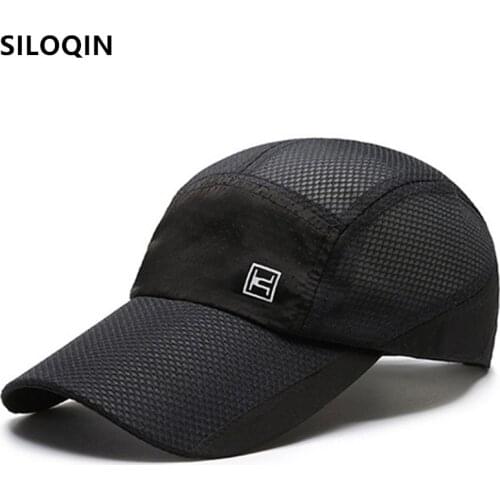 SILOQIN Snapback Cap Summer Men Women Breathable Mesh Cap Ponytail Baseball Cap Adjustable Size Extra Long Sun Visor Sports Caps