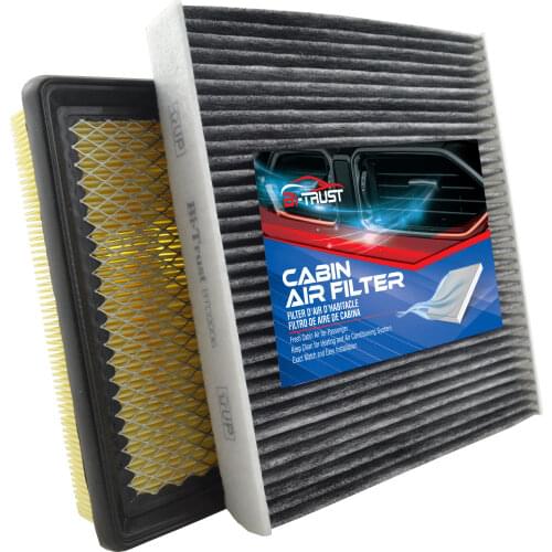 Bi-Trust Combo Set Engine & Carbon Cabin Air Filter for Honda CR-V 2.0L 1997-2001