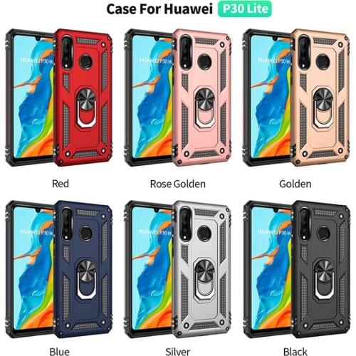 Sunjolly Case for Huawei P30 Lite Nova 4e Wallet Stand Flip PU Leather Phone Case Cover coque capa Case Cover